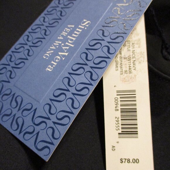 Simply Vera Vera Wang NEW Woman Small Black Travel Vacation Sleeveless Dress - Picture 8 of 11